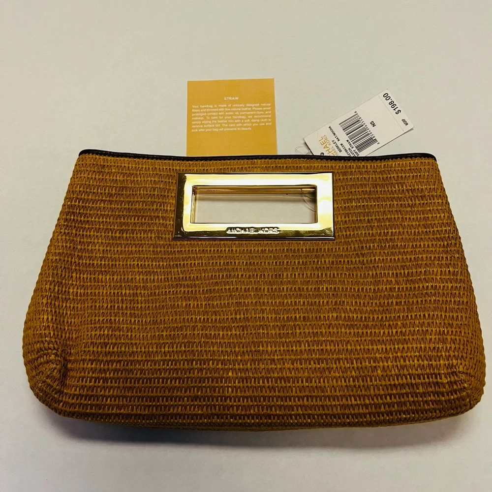 Michael Kors Gold Woven Wristlet - Picture 2 of 7